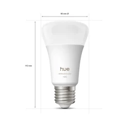 Philips Hue Smart Belysning|Philips Hue|Startpakke Pro: 3x White & Color E27 + Dimmer + Bridge Pro