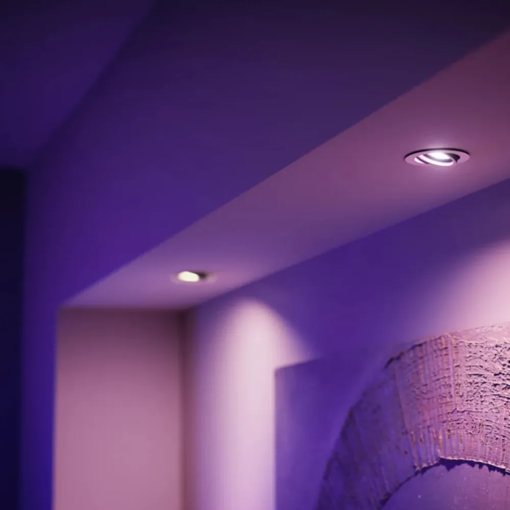 Philips Hue Smart Belysning|Smart Belysning|Startpakke: 3x White & Color GU10 + Dimmer + Bridge