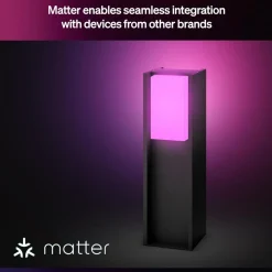 Philips Hue Philips Hue|Utendørs Belysning|Turaco piedestallampe for utendørs bruk Antrasitt