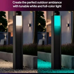 Philips Hue Philips Hue|Utendørs Belysning|Turaco stolpelampe White and Color Ambiance Antrasitt