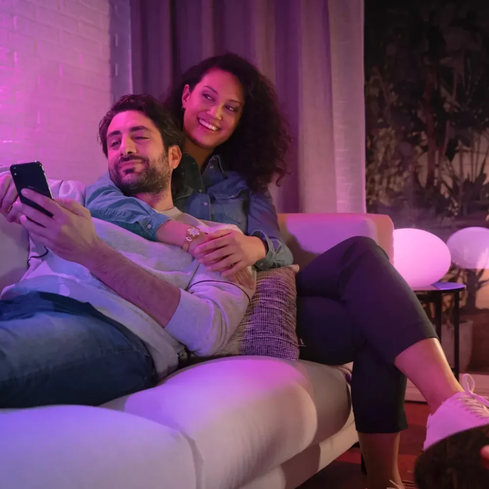 Philips Hue Smart Belysning|Smart Belysning|White and Color Ambiance Smart LED-pære GU10 400 lm 2-pk