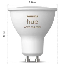 Philips Hue Smart Belysning|Smart Belysning|White and Color Ambiance Smart LED-pære GU10 400 lm 1-pk
