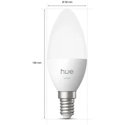 Philips Hue Smart Belysning|Philips Hue|White smart LED-kronlys E14 2-pakning