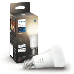 Philips Hue Smart Belysning|Lyslenker|White Smart LED-pære E27 1100 lm 1-pk.