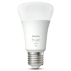 Philips Hue Smart Belysning|Lyslenker|White Smart LED-pære E27 1100 lm 1-pk.