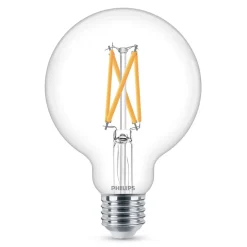 Philips Lyskilder|Kuleformet LED-filamentpære G93 E27 806 lm