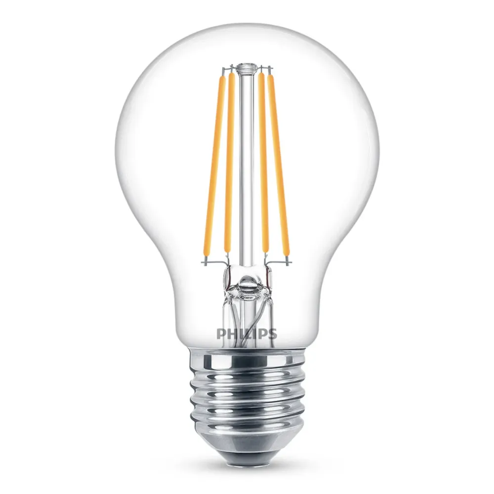 Philips Lyskilder|LED-globepære E27 806 lm 3-pk.