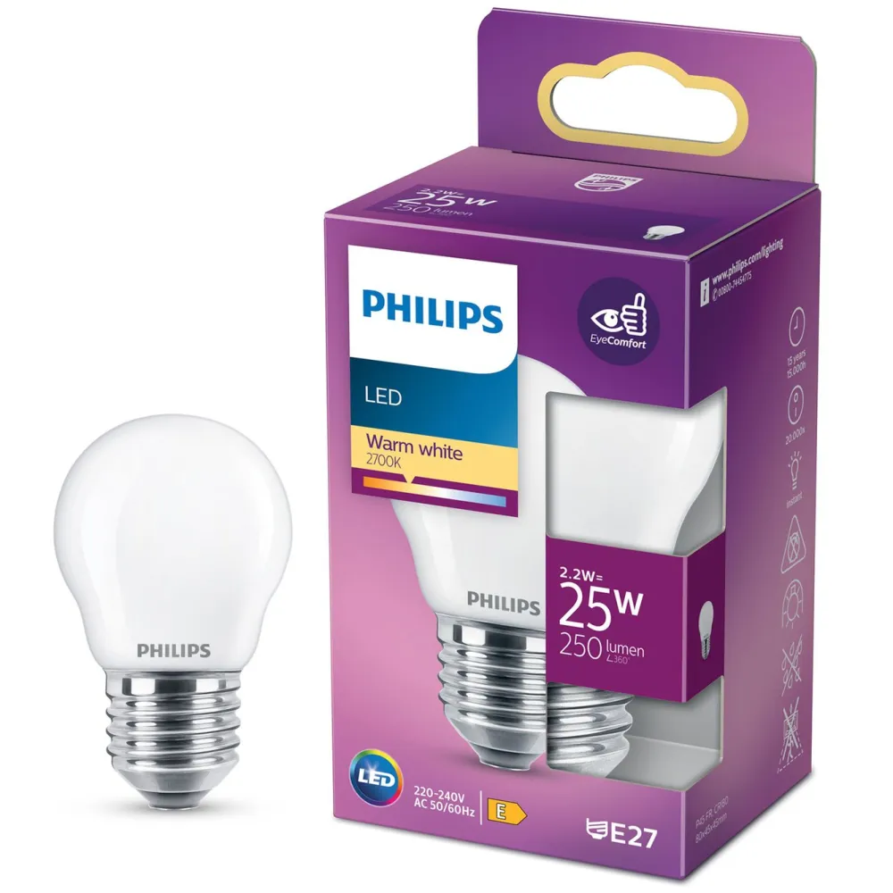 Philips Lyskilder|LED-pære E27 250 lm