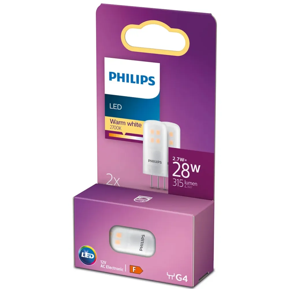 Philips Lyskilder|LED-pære G4 315 lm 2-pk