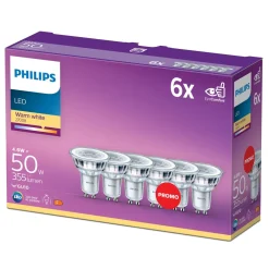 Philips Lyslenker|Taklamper|LED-pære GU10 355 lm 6-pk.
