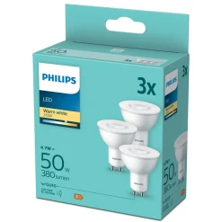 Philips Lyskilder|LED-pære GU10 380 lm 3-pk.