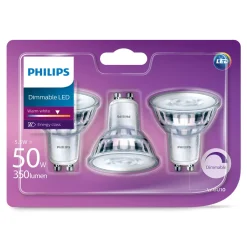 Philips Lyskilder|LED-pære GU10 345 lm 3-pk.