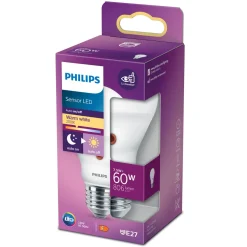 Philips Lyskilder|LED-pære med skumringsrele E27 806 lm