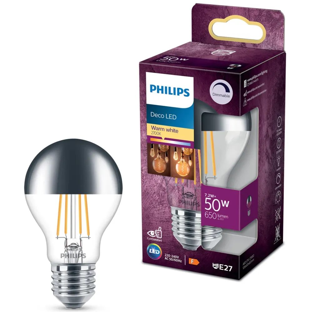Philips Lyskilder|LED-pære - reflektor E27 650 lm