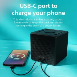 Philips Musikkspiller Og Radio|Klokker Og Tellere|R4600 DAB+-klokkeradio med USB-C-lading