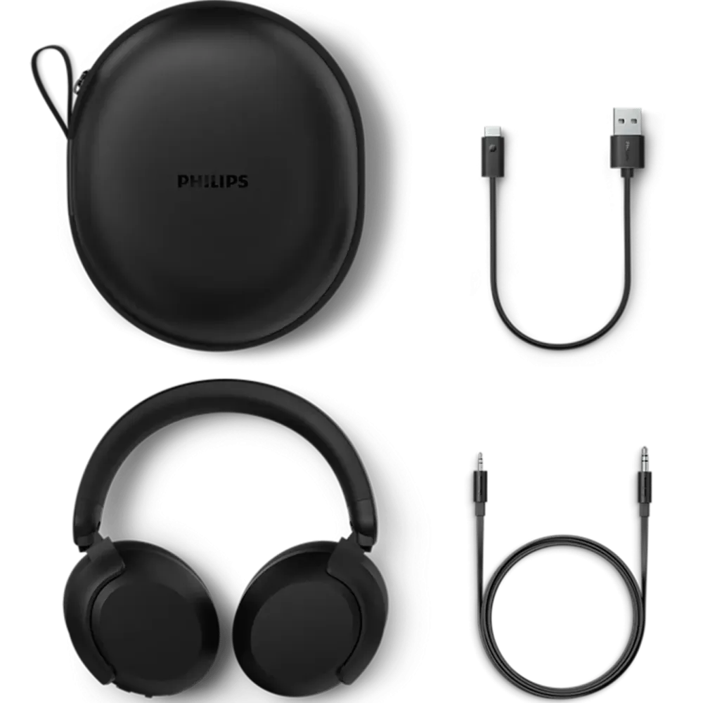 Philips Hodetelefoner Og Hodesett|TAH8000E trådløse over-ear-hodetelefoner Svart