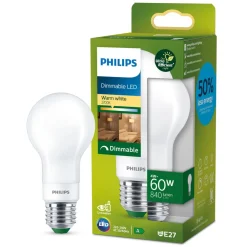 Philips Lyskilder|Ultra Efficient E27 Dimbar LED-pære 840 lm