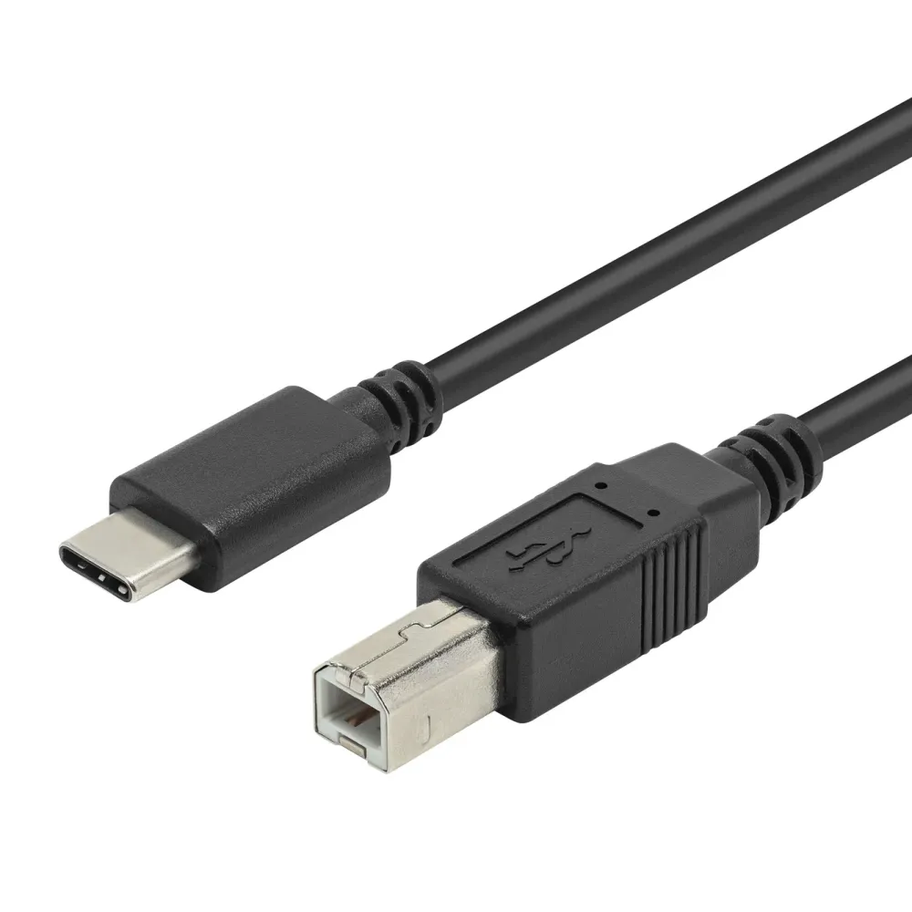 Plexgear Kabler Og Adaptere|Usb-C Kabler|Adapterkabel USB-C til USB-B CB230 1 m