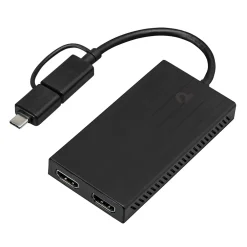 Plexgear Kabler Og Adaptere|Hdmi|Adapter USB til to HDMI