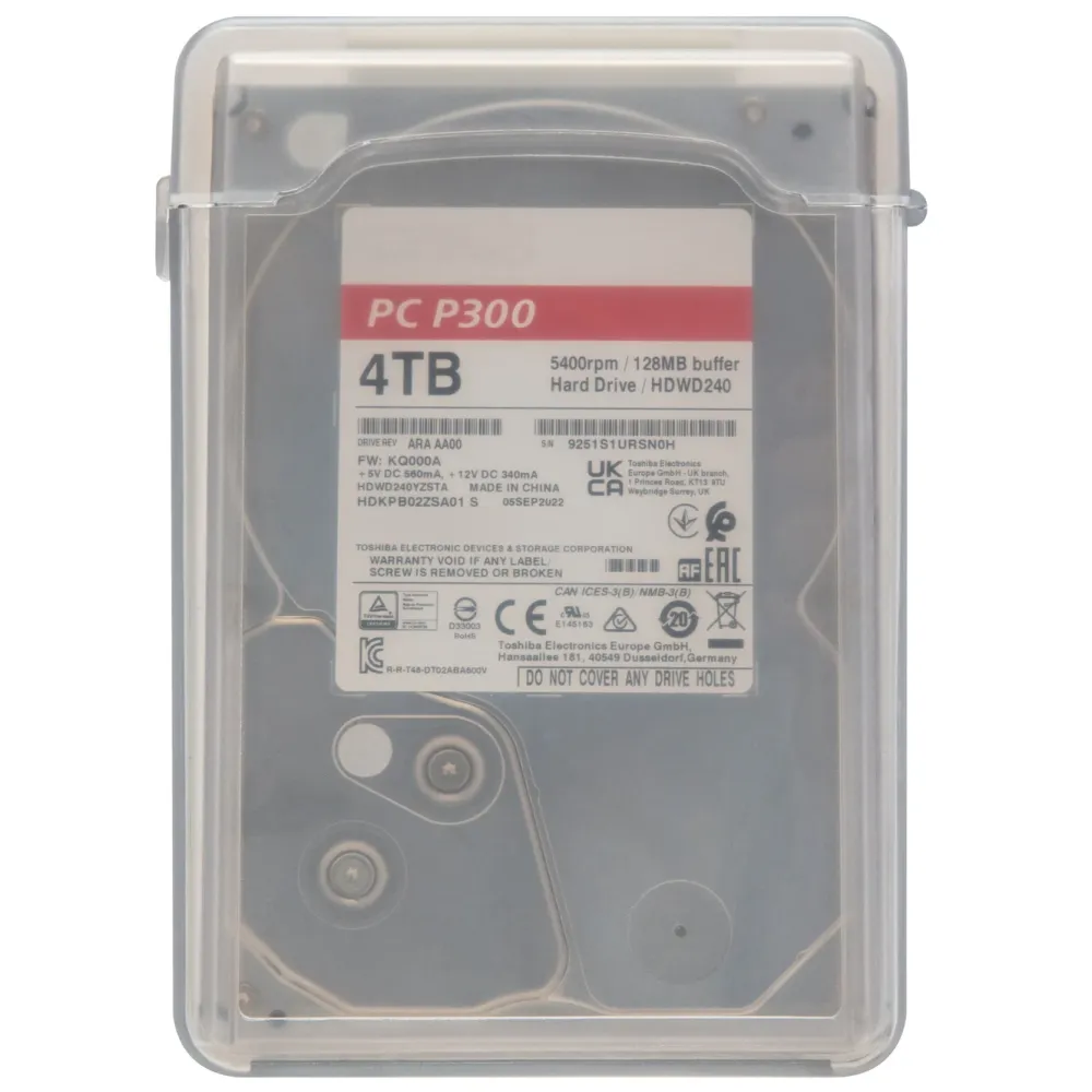 Plexgear Lagring|Boks for 3,5"-harddisk
