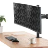 Plexgear Skjermfeste|Bordsfeste med 2 armer for skjermer opptil 27"