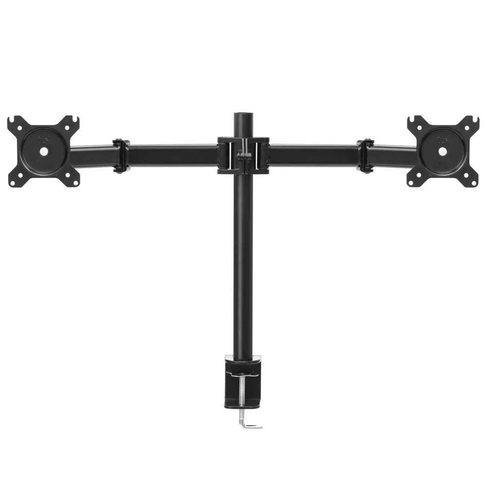 Plexgear Skjermfeste|Bordsfeste med 2 armer for skjermer opptil 27"