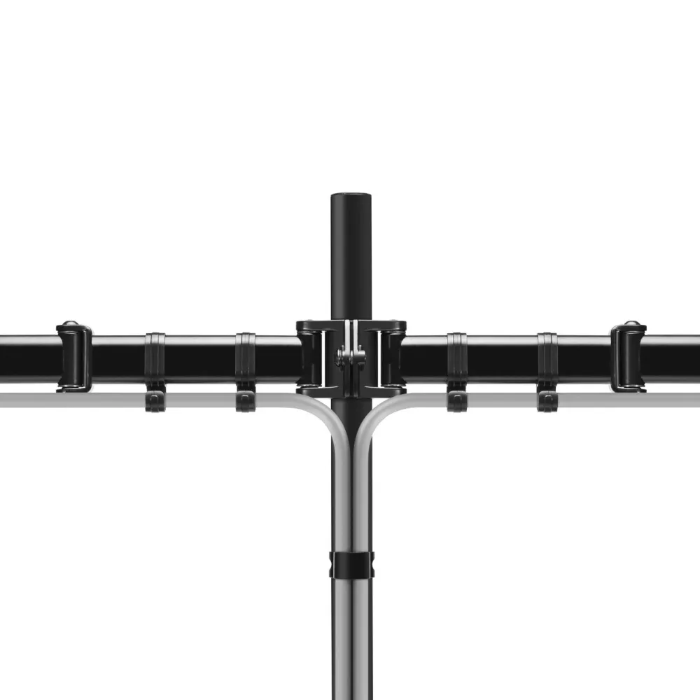 Plexgear Skjermfeste|Bordsfeste med 2 armer for skjermer opptil 27"