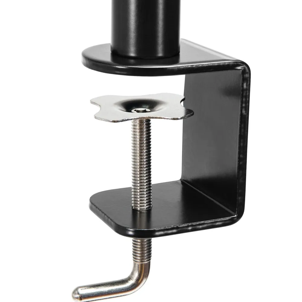 Plexgear Skjermfeste|Bordsfeste med 2 armer for skjermer opptil 27"
