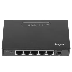 Plexgear Kablet Nettverk|Gigabitswitch med POE+ 5-porter