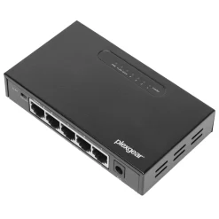 Plexgear Kablet Nettverk|Gigabitswitch med POE+ 5-porter