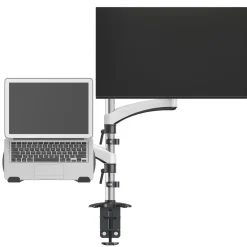Plexgear Skjermfeste|Tilbehør Til Bærbar Pc|Kombinert bordfeste for laptop og monitor 13-32"