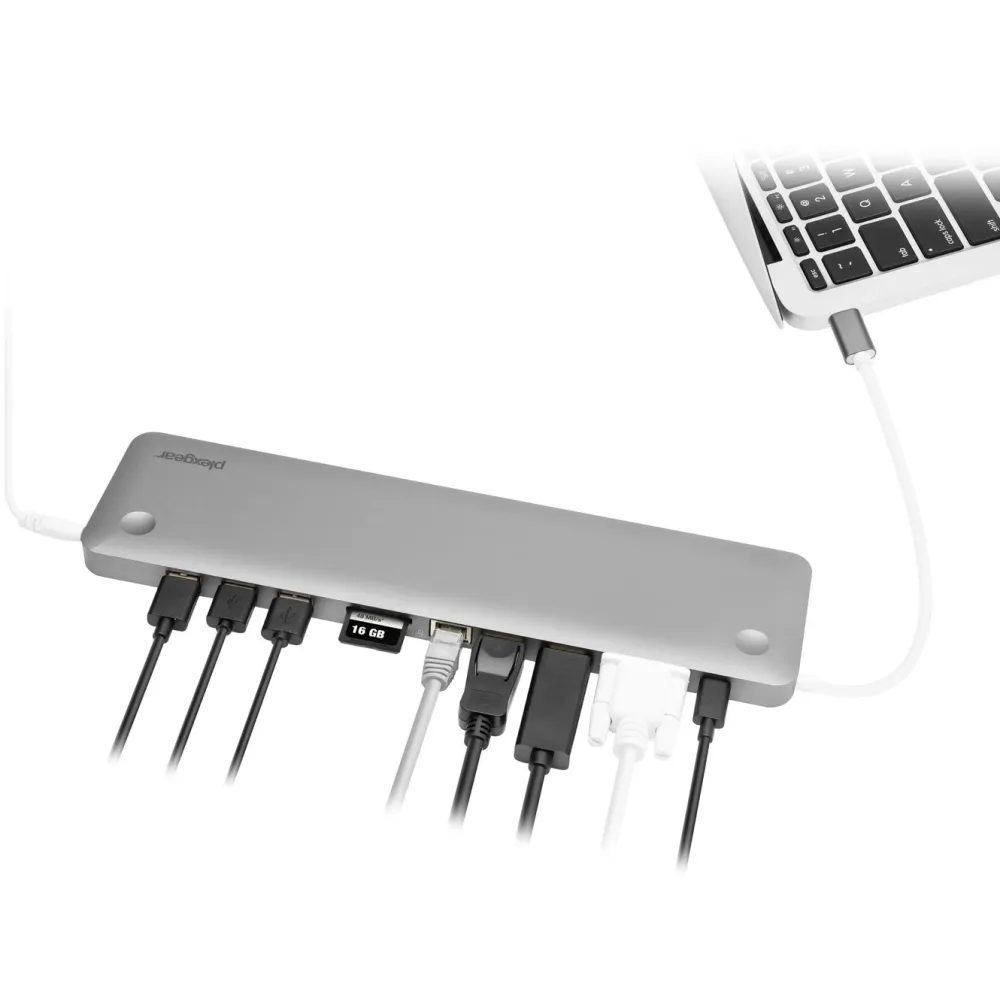 Plexgear Kabler Og Adaptere|Usb|Multiadapter for USB-C med 11 tilkoblinger