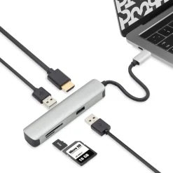 Plexgear Mac-Tilbehør|Hdmi|5-porters USB-C multiadapter CB1023