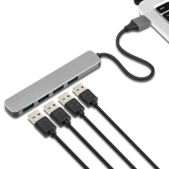 Plexgear Kabler Og Adaptere|Usb|USB-A-hub CB222 med USB-A-tilkobling 4-veis