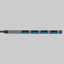 Plexgear Kabler Og Adaptere|Usb|USB-A-hub CB222 med USB-A-tilkobling 4-veis
