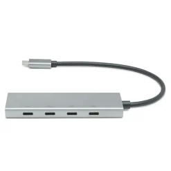 Plexgear Hjemmekontor|Mac-Tilbehør|USB-C-hub med 4 porter