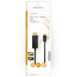 Plexgear Kabler Til Datamaskin|Kabler Og Adaptere|USB-C-kabel til Displayport 2 m