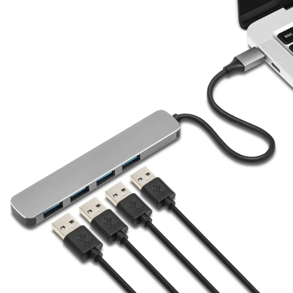 Plexgear Kabler Og Adaptere|Usb|USB-C til 4x USB-A-adapter CB223
