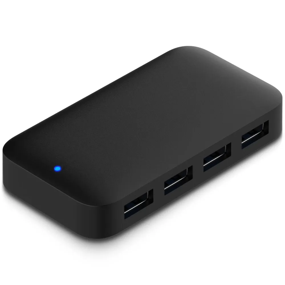 Plexgear Lagring|Tegnebrett|USB 5 Gb/s-hub med strømforsyning, 4-veis