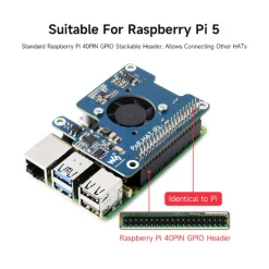 Kjell Raspberry Pi|PoE+ Hat for Raspberry Pi 5
