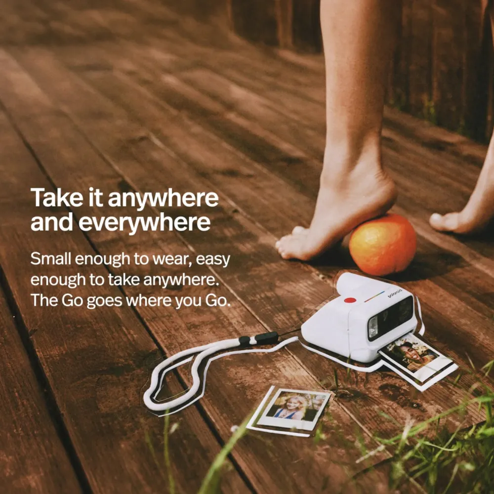 Polaroid Foto Og Video|Go Gen 3 direktefilmkamera med film Hvit