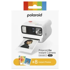 Polaroid Foto Og Video|Go Gen 3 direktefilmkamera med film Hvit