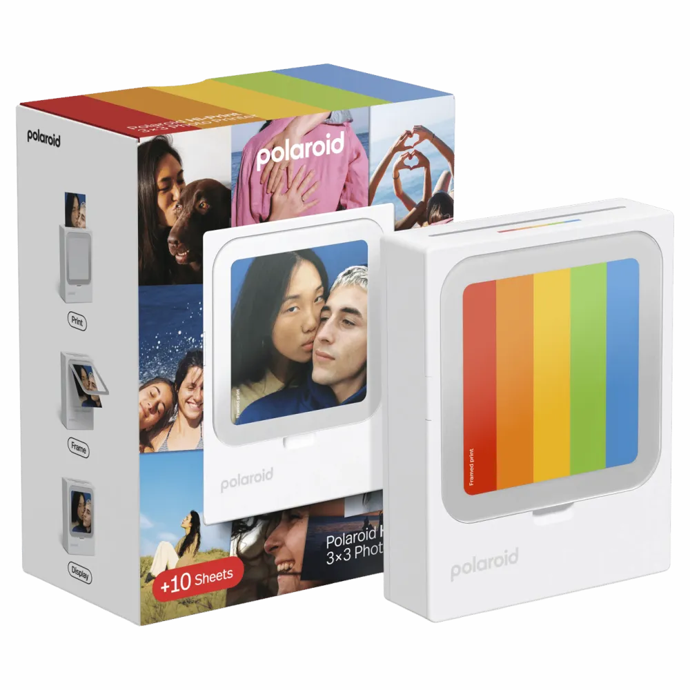 Polaroid Skrivere Og Tilbehør|Hi-Print 3×3 Photo Printer – bærbar fotoskriver + 10 ark
