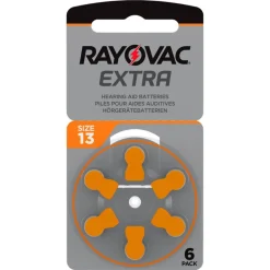 Rayovac Batterier|Batterier|Høreapparatbatterier Oransje ZA13 6-pk.