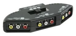Kjell Lyd- & Videokabler|Høyttaler|RCA-switch, 3-veis