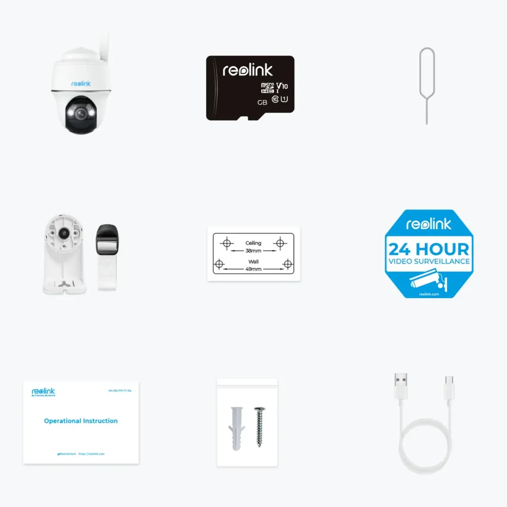 Reolink Alarmsystemer|Skimmingsbeskyttelse|Go Series G430 - Utendørs 4G LTE Kamera 2K