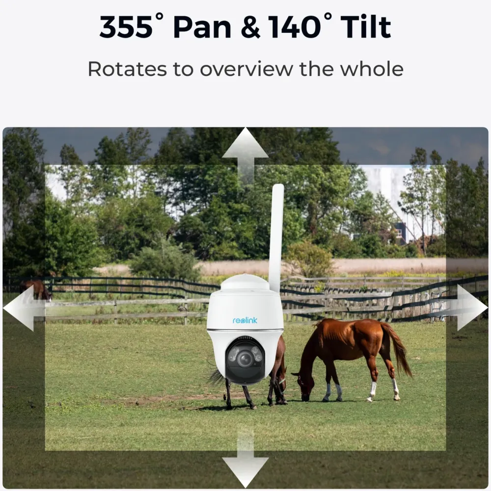 Reolink Alarmsystemer|Skimmingsbeskyttelse|Go Series G430 - Utendørs 4G LTE Kamera 2K
