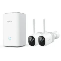 Reolink Kameraovervåking|Home Hub med 2x Altas 2K-kameraer