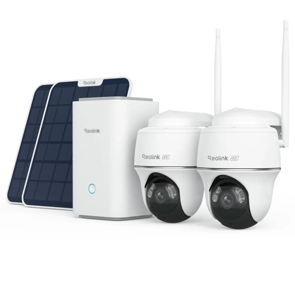 Reolink Kameraovervåking|Home Hub med 2x Argus PT Ultra