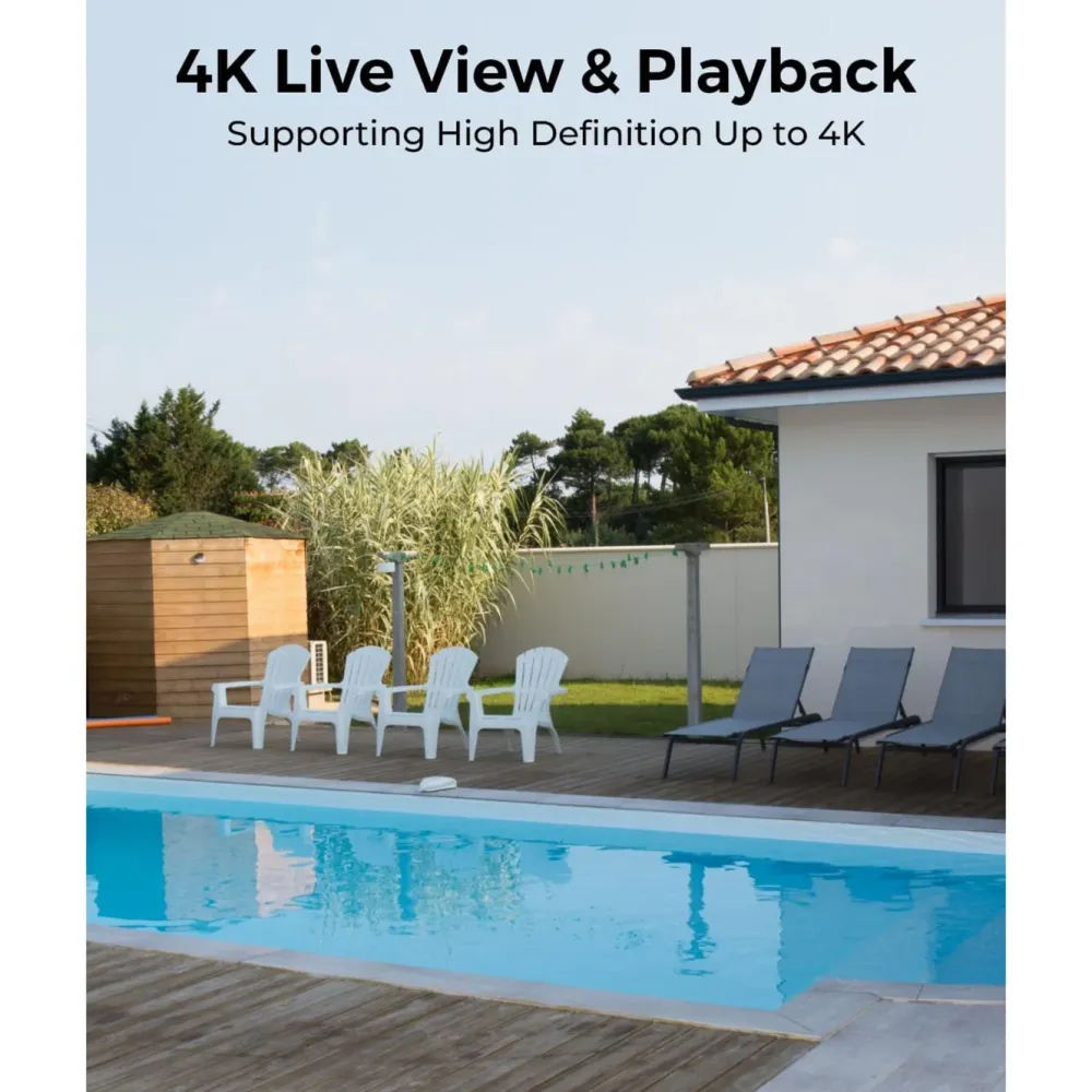 Reolink Kameraovervåking|Home Hub med 2x Argus 3 Ultra 4K-kamera